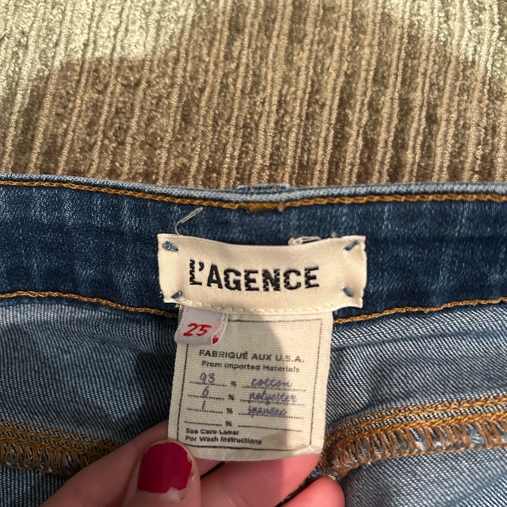 Oriana High Rise Straight Jean in Laguna - Picture 3 of 5